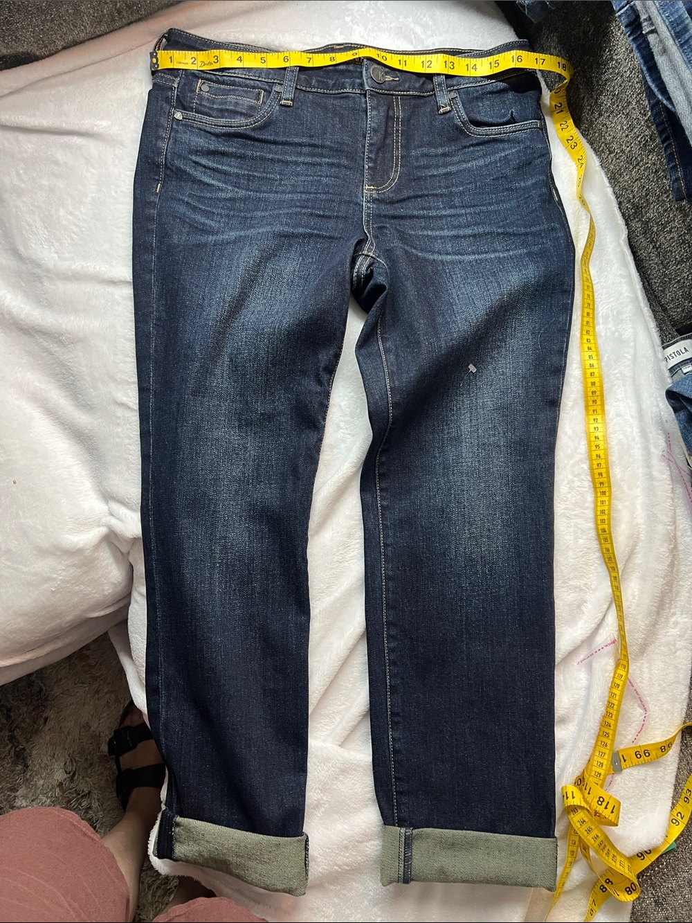 Kut from the Kloth Dark Indigo Boyfriend Jeans size 8 #2016